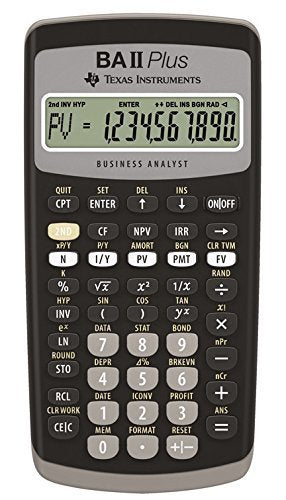 Texas Instruments BAIIPLUS BAIIPlus Financial Calculator