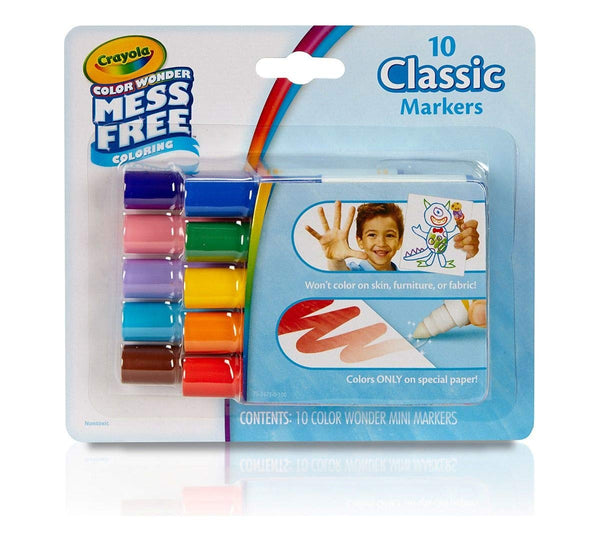 Crayola Color Wonder Markers, 10 Count, Mess Free Coloring,Gift for Kids, Age 3, 4, 5, 6 …