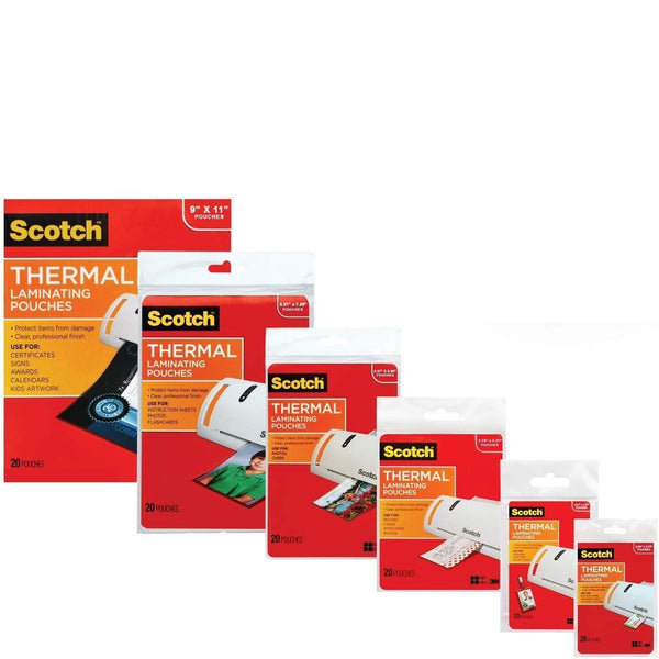 3M Laminating Pouch Kit with All Varieties of Laminating Pouches