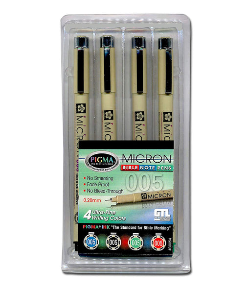 Pigma Micron Bible Note Pen Kits (Set of 4)
